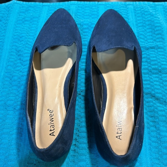Navy Blue Flats Size 9 Ataiwee Brand NWOT - Picture 3 of 7